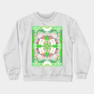 Modern Slav Epic [Svetovid]- green Crewneck Sweatshirt